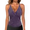 Women Fashion Casual V Neck Sleeveless Slim Fit Backless Basic Tank Top Y2K Style Summer Layering Shirt