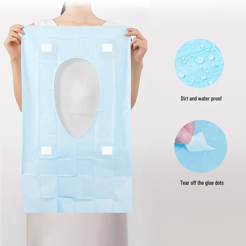 Waterproof Disposable Toilet Seat Cover - Travel & Hotel Essentials, Postpartum Use, Stain-Proof and Portable.