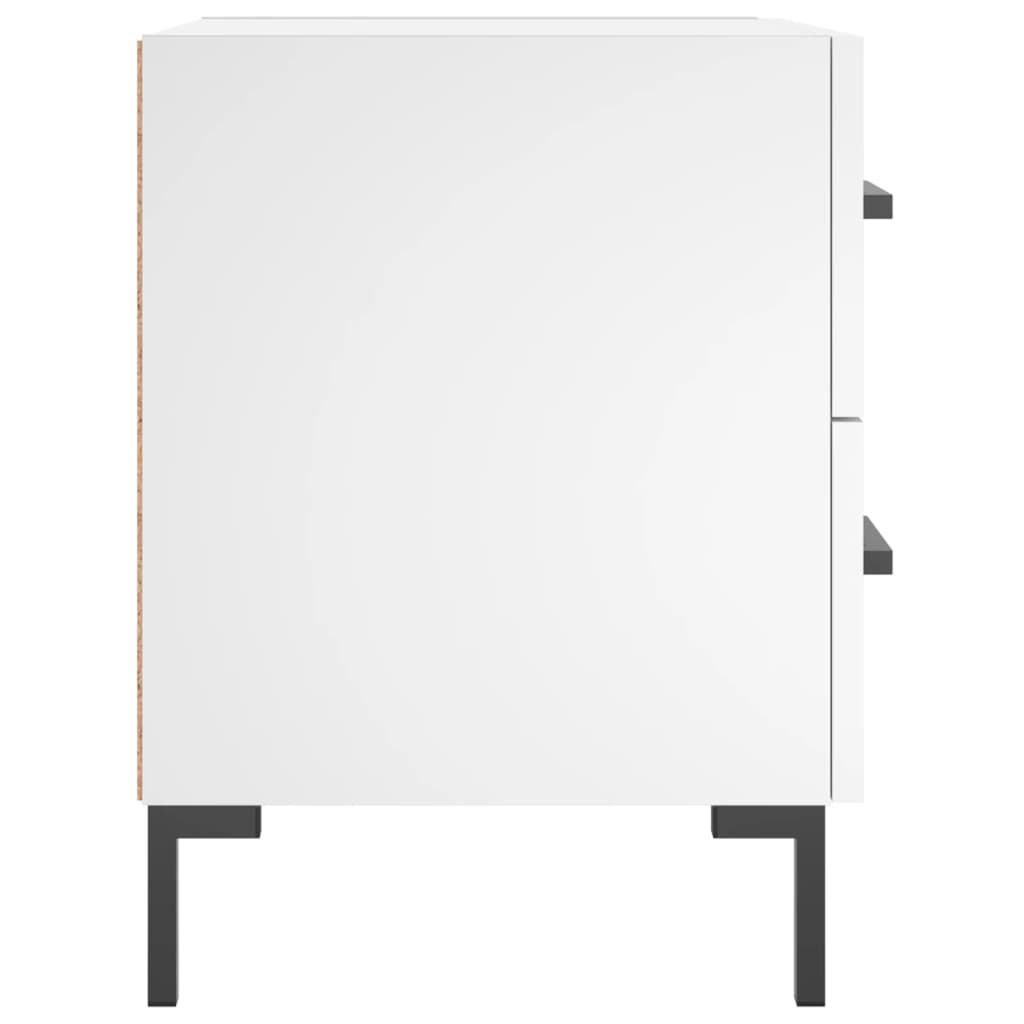 Nightstand White 40 x 35 x 47.5 cm Particleboard