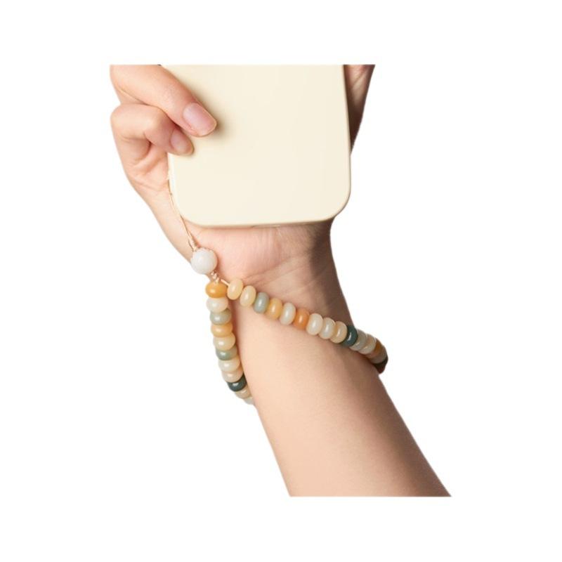 Multi-color Bodhi Bead Phone Strap for Women, New Cute and Girlish Dopamine Style