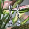 New Water Drop Pear Shaped Zircon Earrings For Women, High End, Personalized, Original Design, Short And Elegant Accessories