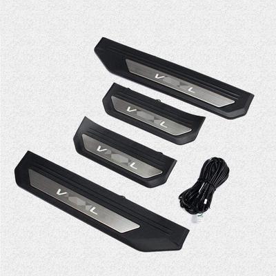 Honda Vezel RU RS Side Step Stainless Steel Scuff Plate Step Guard Interior Parts (all Grades) Custom-designed Garnish. (4 Pieces) [LED Type]