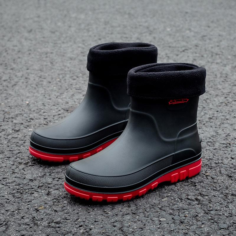 Men's Waterproof Non-Slip Mid-Tube Fashion Rain Boots