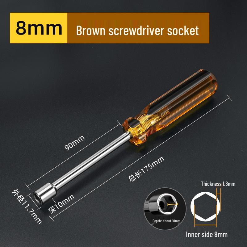 Hardened Hex Socket Screwdriver Wrench Set 4-14mm