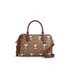 Peanuts Collaboration 25 Fashionable Versatile Faux Leather Tote Bag Medium Women Tote Bag Brown CBM33-IMY3O
