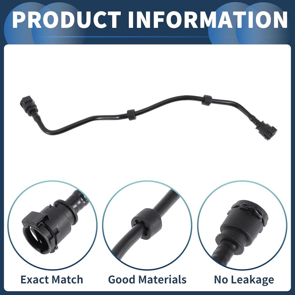 Radiator Hose Heater Hose No.17128602668 for BMW M550i XDrive 4.4L 2018-2019 Black Plastic 1 Pc Cooler Cooling Water Pipe Good Sealing