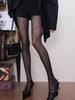 Elegant Retro Style Silver Thread Grid Pantyhose Women Slim Fit Shape Tights Glitter Hosiery Stockings