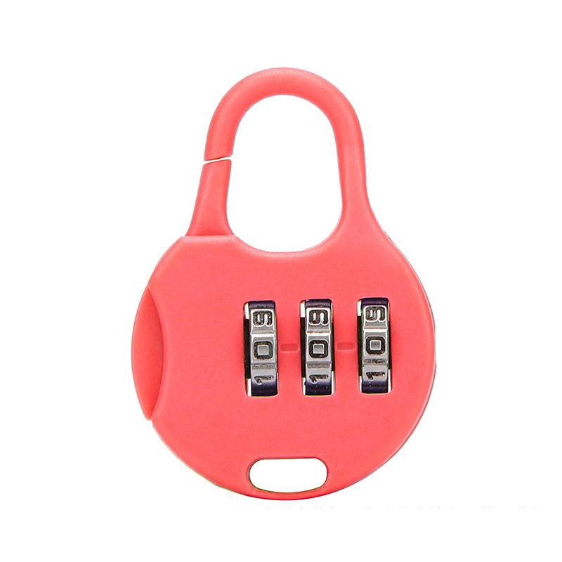 Bag Password Lock 3 Dia L Metal Resettable Combination Padlock Suitcase Password Digit Lock F5 Color Code Lock