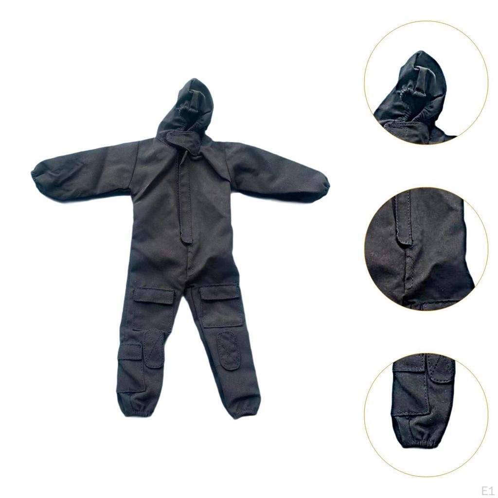 1:6 Uniforms Jumpsuit Handmade Doll Clothes, Dress Up Costume for 12 Inch Figure Figures