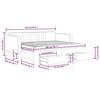 VidaXL Daybed with Trundle and Drawers Light Grey 90x200cm Velvet 3197135