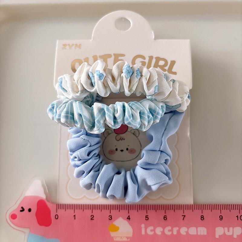 3 ks modrých elastických gumiček do vlasů pro miminko, gumičky do vlasů, dětské gumičky do culíku, gumičky, vlasové doplňky, dětské pokrývky hlavy