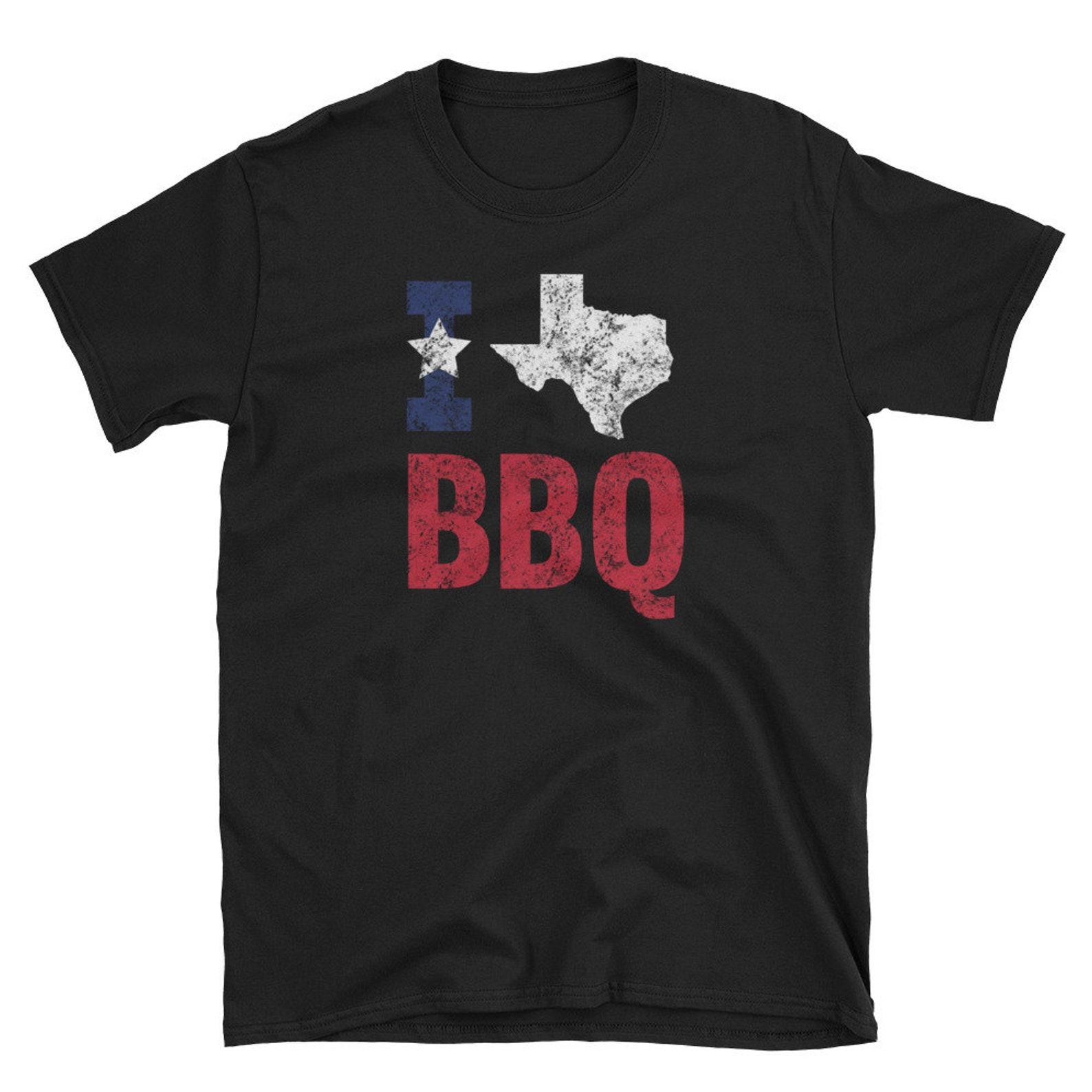 Texas BBQ Shirt Barbecue Brisket T Shirt Dallas Houston Texas Flag Gift M