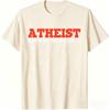 Lustiges Atheisten T-Shirt Mutiger Atheist Weil Fantasiefreunde Nur Spielzeug für Einjährige Sind Slogan Unisex Kleidung Sommer T-Shirt