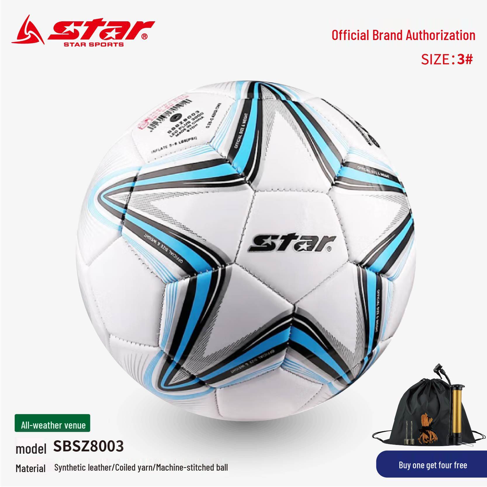 

STAR Sida Kids Training Football for School Students - Machine Sewn Blue/Red Default