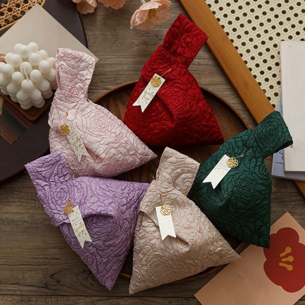 Fashion Chinese Style Candy Gift Bag Cloth Handheld Gift Storage Bag Flower Wedding Bag Wedding Party