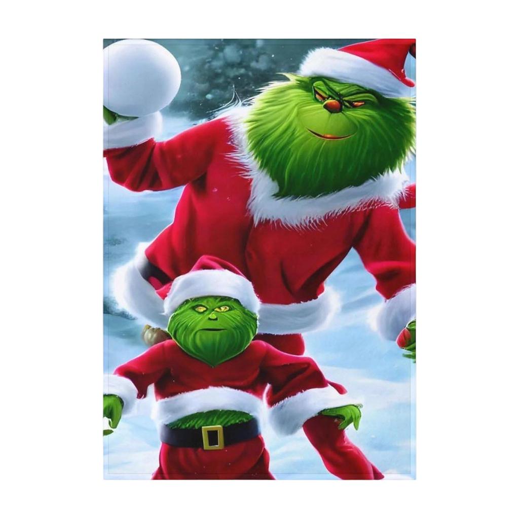 Printed Flannel Blanket Is Thick And Warm For Christmas, Suitable For The Elderly And Children To Keep Warm In Winter