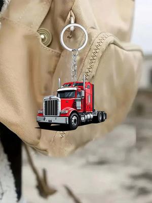 1 Piece of Truck Pattern Multifunctional Keychain DIY Backpack Hanging Decoration Can Be Used for Car Decoration