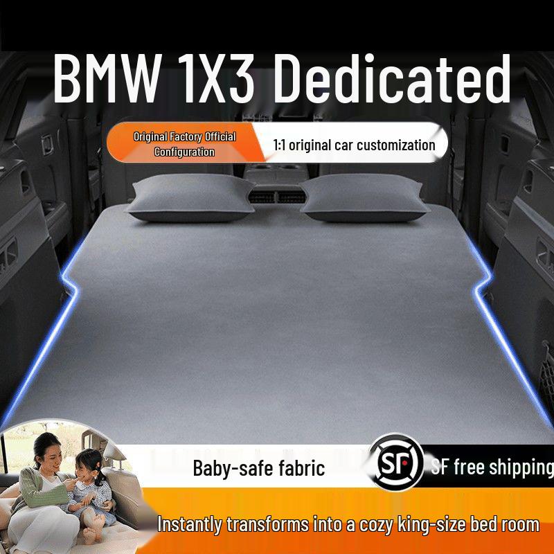 BMW iX3 Car Bed: Trunk Air Mattress, X3 Travel Bed, Rear Sleeping Mat.