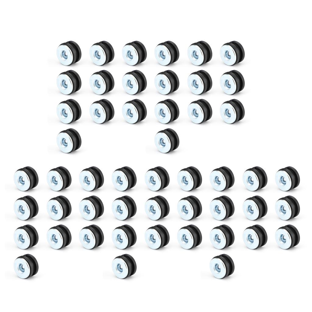 50X Kullanışlı 6Mm Evrensel Motosiklet Kauçuk Rondelalar Cıvata Kiti Yedek