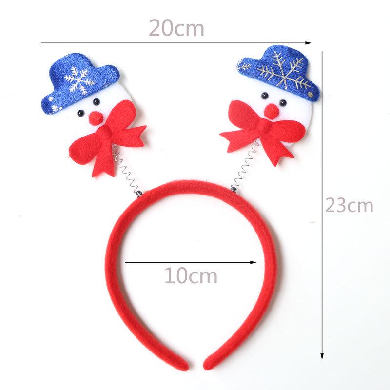 Christmas Headband: Santa, Snowman & Reindeer Antlers for Kids' Party