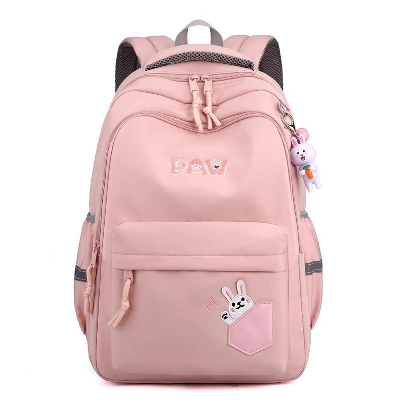 Cute Rabbit Students Backpack Casual Nylon Double Shoulder Bag Travel Bag Junior High School Student Schoolbag mochila book bag