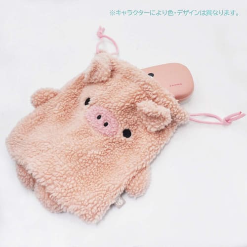 Skater Boa Drawstring Pompon's Bear Drawstring Bag 25.5 x 20cm ZKT1-A