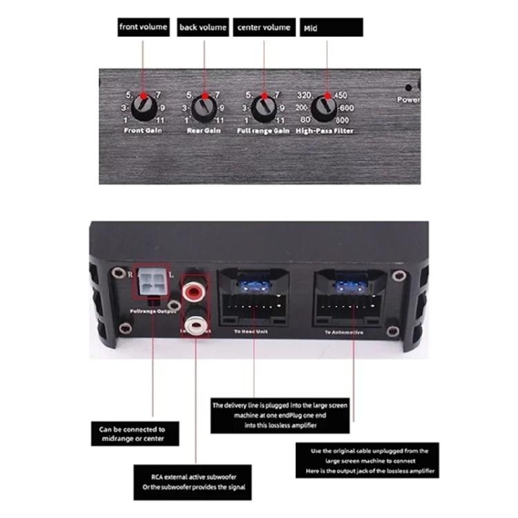 Multifunctional 240W Vehicle Sound Amplifier with High Power Output and Easy Installation for Enhanced Music Enjoyment