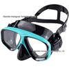 Mască de Scufundări cu Lentile de Sticlă Securizată pentru Miopie, Suportă Dioptrii Diferite 100-900 pentru Fiecare Ochi