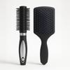 HUDA CRUSH Hair Brush Comb Round Curling Roller & Paddle Comb - Premium Dual-Style Hair Brush for Effortless Detangling, Smooth Styling & Voluminou
