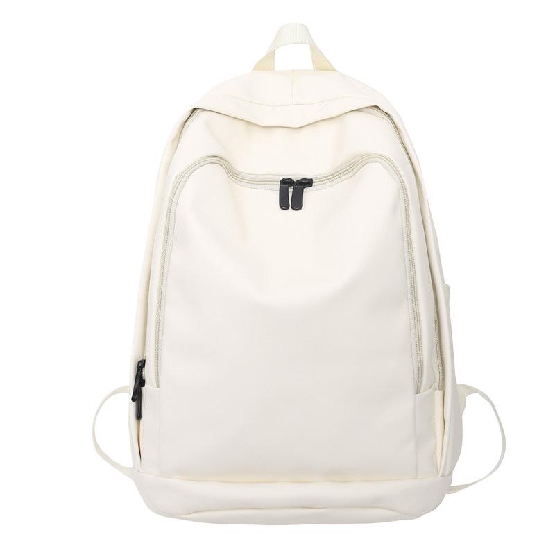 Today's popular soft leather schoolbag college student waterproof fashion leather backpack new large-capacity backpack