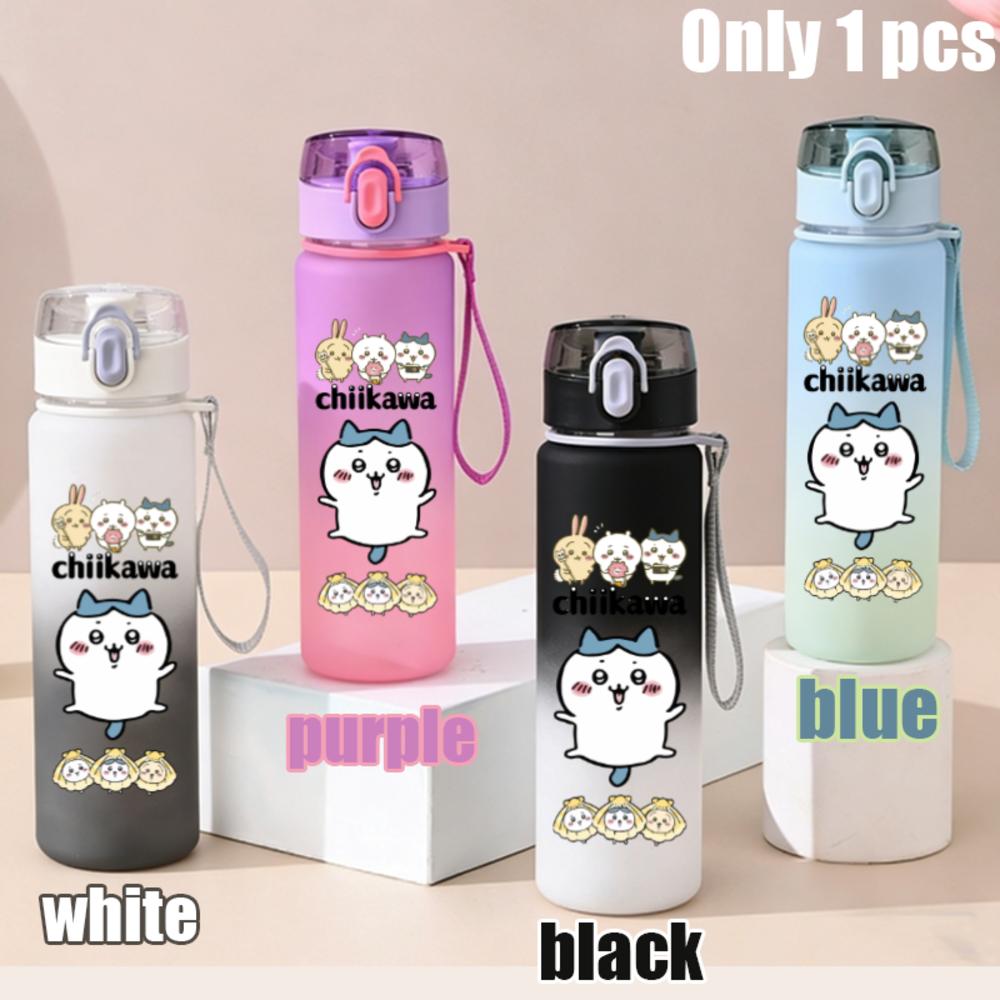 550ml Nanka Chiisakute Kawaii Yatsu School Drink Bottle Usagi Chiikawa Hachiware Plastic Gradient Color Water Cup Gourde Gift