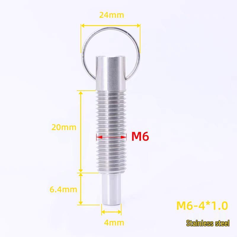 

Stainless Steel Self-Locking Telescopic Plunger Pin with Precision Pull Ring