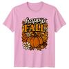 Happy Fall TShirt Autumn Seasonal Gift For Him And Her