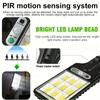4 Outdoor Solar Induction Light with Super Bright and Human Body Sensing 3 Lighting Modes Suitable for Gardens Garages