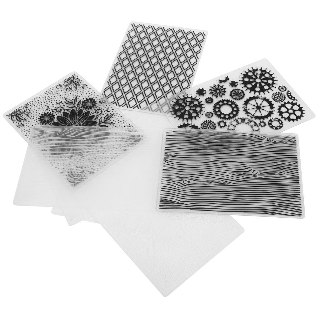4Pcs Plastic Embossing Folders Embossed Template DIY Card Making Scrapbooking Paper Craft Tool
