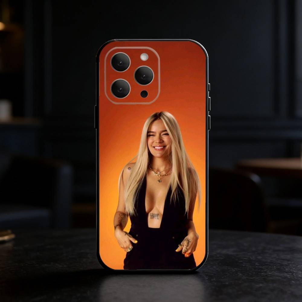 

K-Karol G Tropicoqueta Phone Case Silicone black Soft For IPhone 17,16,15,14,13,12,11,SE,Plus Pro Max iPhone13PRO