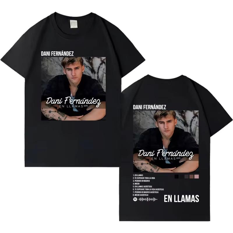 Rapper Dani Fernandez Fashion Album Cover 2026 Tshirt Unisex Women Tide Tshirts Crewneck Casual Y2K Cotton Tshirts Streetwear