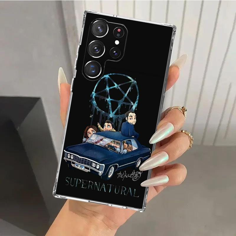 Angel Castiel Supernatural Phone Case for Samsung Galaxy S26 S24 S23 Ultra S25 Edge S22 S21 Plus S20 FE + Soft Print Shell Funda