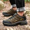 Winter Male Leather Casual Shoes Outdoor Summer Men Non Slip Lace Up Trekking Sneakers Winter Warm Cowboy Hiking Footwear Adult