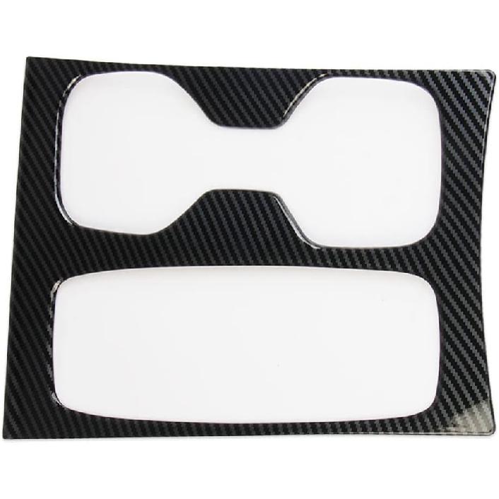 Korlot Karbonfaser Mittelkonsole Schalthebel Becherhalter Panel Abdeckung Zierleiste für Hyundai Tucson/Santa Cruz 2022-2026