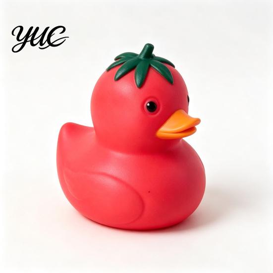 Easy to Knead Squishy Duck Tomato Toy, Slow Rebound Stress Relief Squeeze Cute Fruit Sensory Toys for Anxiety Fidget Soft Decompression Toy