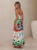 2026 Casual Holiday Printed Linen Slip Dress