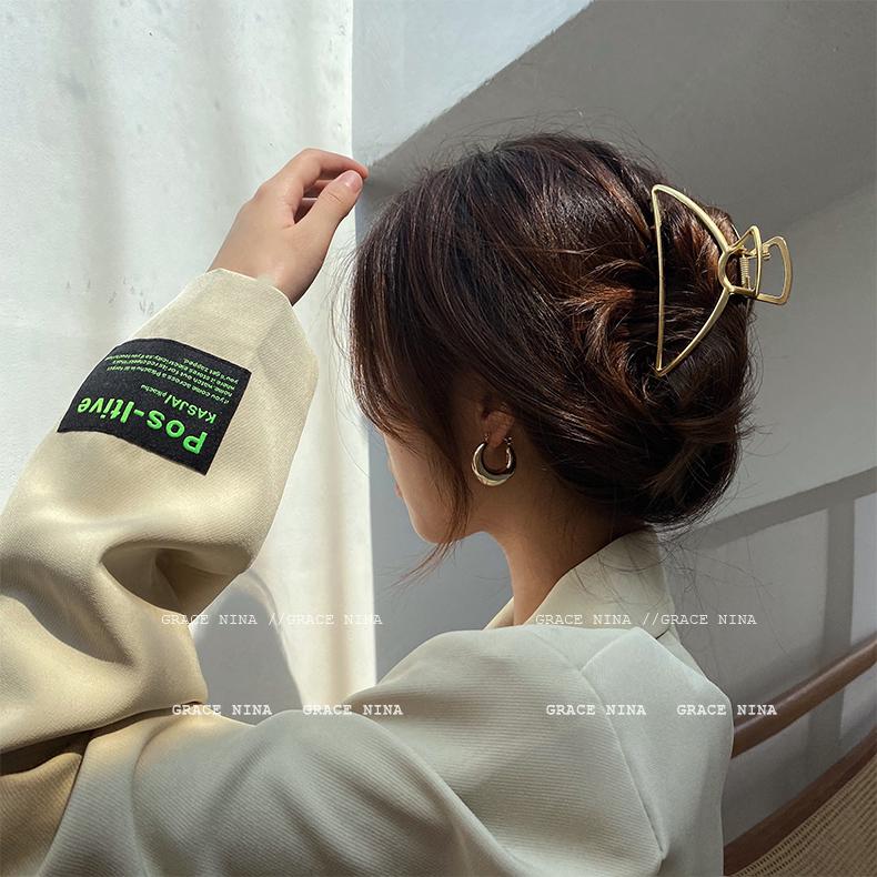 30 Stiluri Clip Mare Tip Gheară Pentru Păr Pentru Femei Accesorii de Păr Trend Metal Auriu Argintiu Punk Geometric Fluture Perle Clemă de Păr