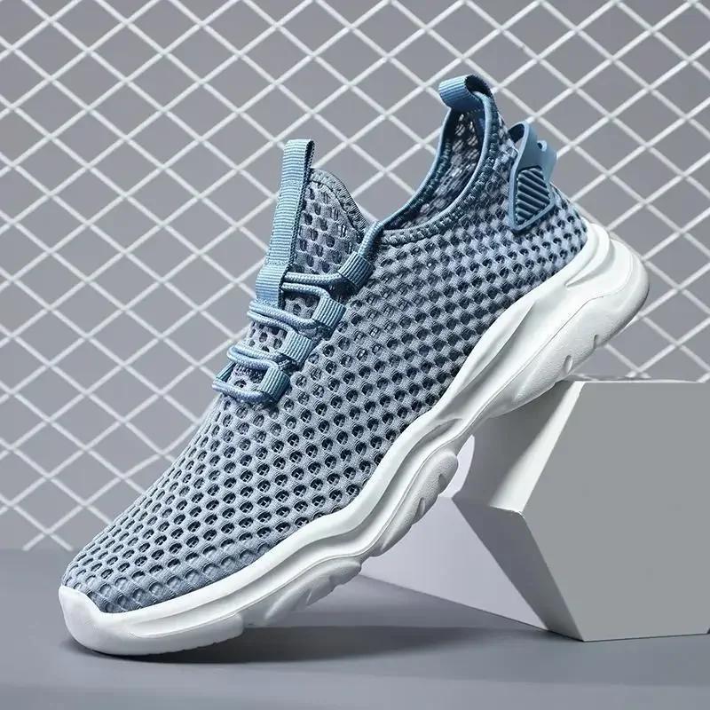 

Мужская обувь Кроссовки для мальчиков Весна и лето Теннис Дышащая повседневная обувь Мужские легкие кроссовки для бега Мужские 38 синий