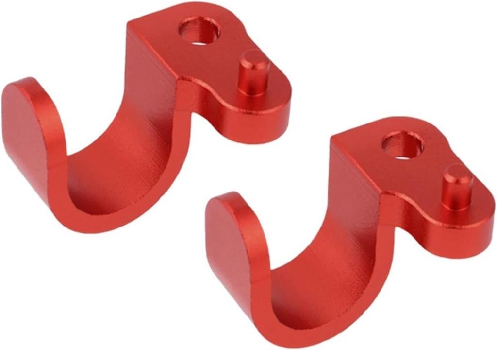 CNC Aluminum Alloy Wire Clip Aluminum Alloy Cable Clamp for Honda CRF250/300L/M/RALLY (Red)