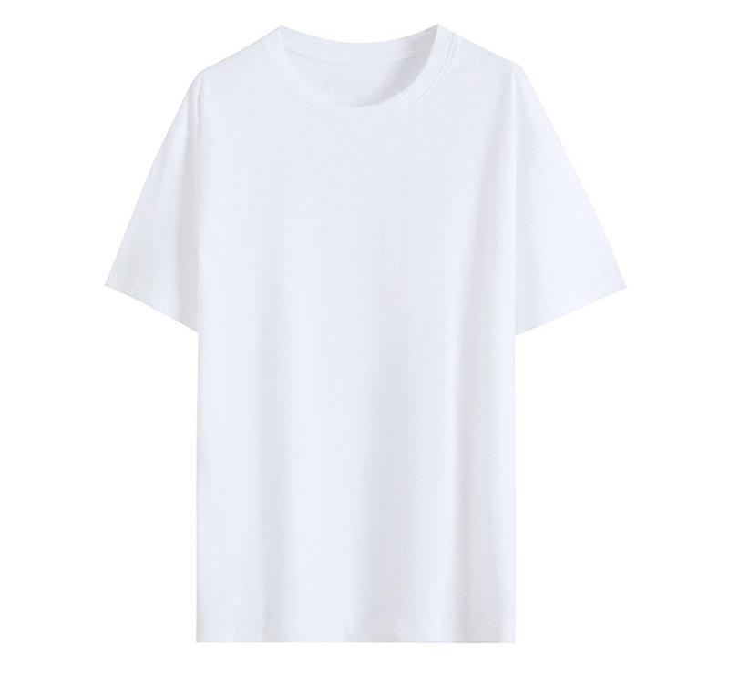 

Custom Cotton Short Sleeve Uniform T-shirt with Logo for Café Staff Large