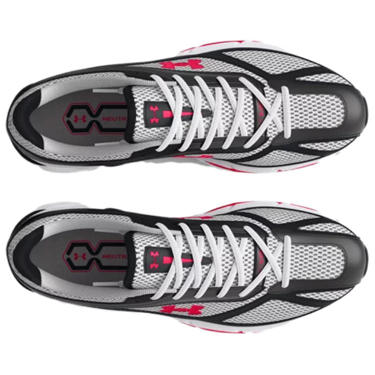 Under Armour Apparition Distant Grey Black Red Unisex Sneakers Inferno-Red 3027595-107