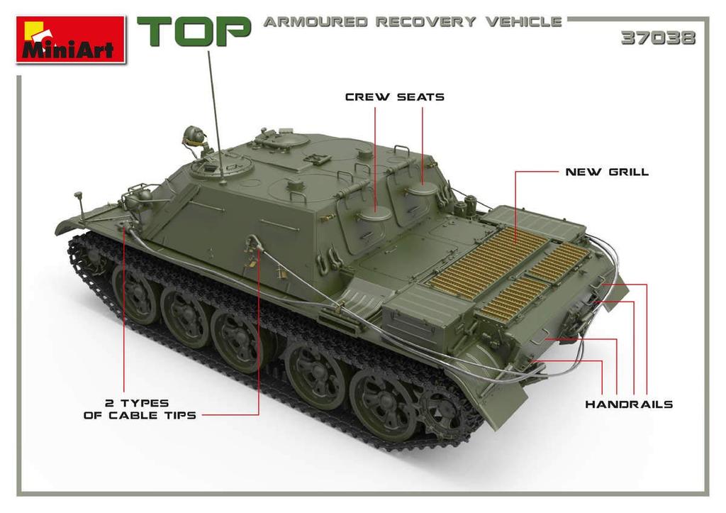 Miniart Soviet Tank Recovery Vehicle Plastic Model MA37038 1/35
