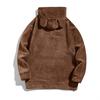 Herbst Winter Feuchtigkeitsableitend Bequem Hautfreundlich Oberteile Große Größe Mit Kapuze Herren Freizeit Persönlichkeit Mode Pullover Korallen Samt Jacke Herren