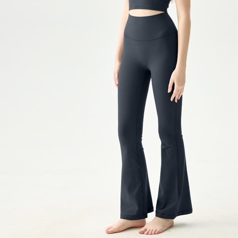 No size yoga flared pants women's high waist hip yoga clothes fitness average size no micro-pull yoga pants